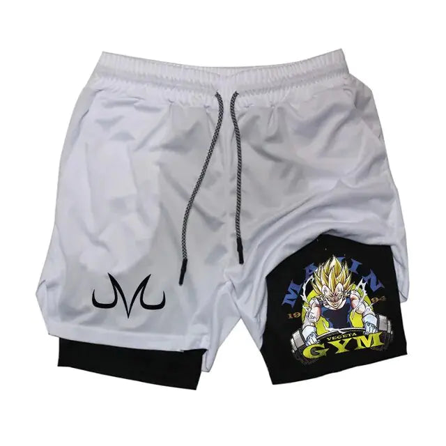 Dragon Ballz Anime Gym Training 2 in 1 Shorts