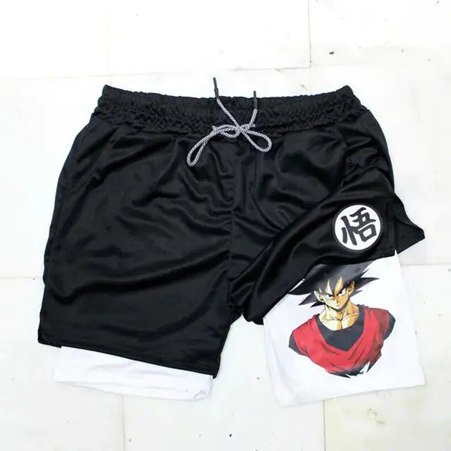 Dragon Ballz Anime Gym Training 2 in 1 Shorts