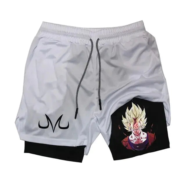 Dragon Ballz Anime Gym Training 2 in 1 Shorts