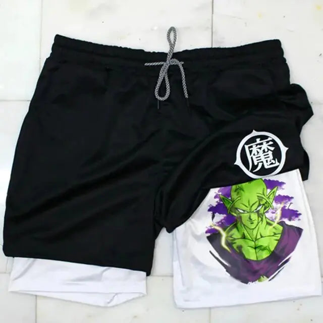 Dragon Ballz Anime Gym Training 2 in 1 Shorts